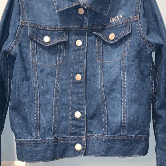 DKNY Girls Denim Jacket Size 7 - Picture 3 of 8